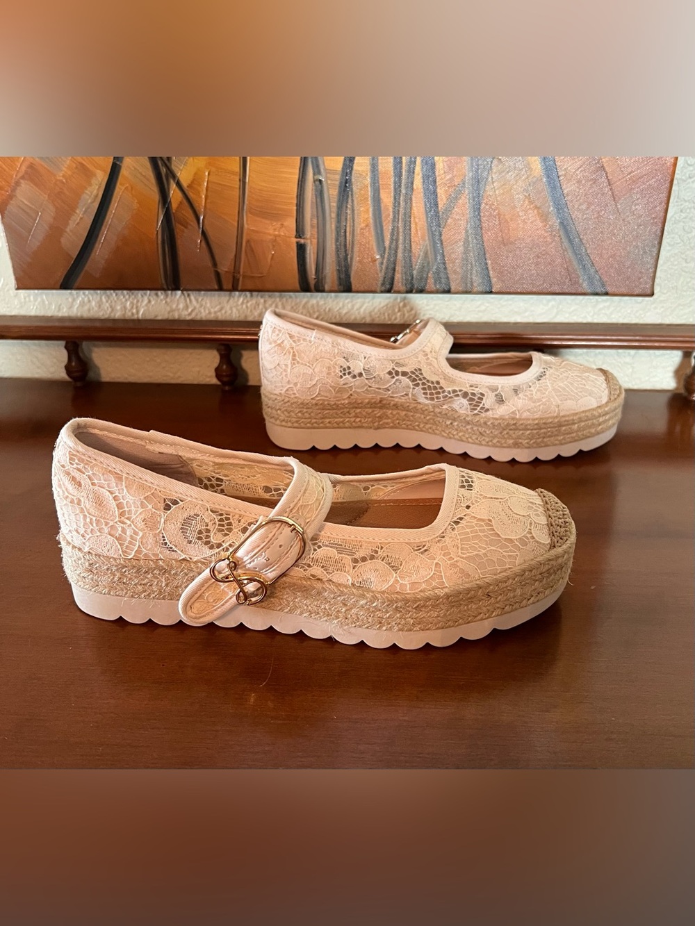Sam & Libby Isla Espadrille Mary Jane Platform Flats - Picture 3 of 13